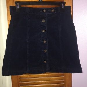 forever 21 navy blue skirt